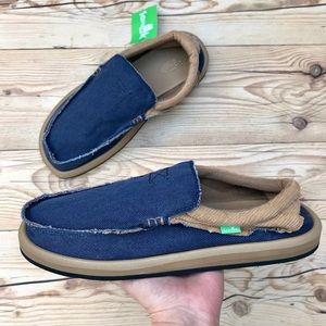 Sanuk Chiba Denim Jacket Men’s Slip On Shoes
